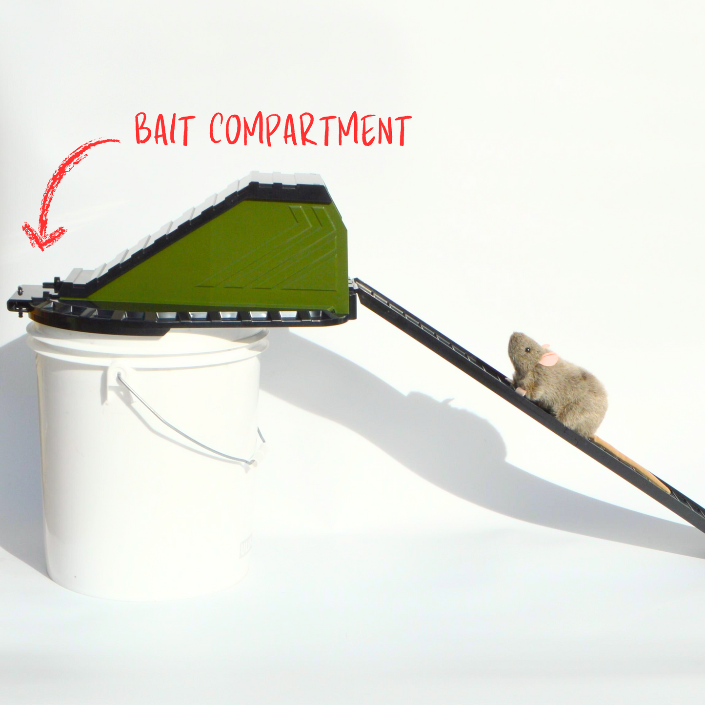 Bucket Lid Trap by Vulcan – Multi-Catch, Humane or Lethal Rodent Trap for Rats, Squirrels, Chipmunks and Mid-Sized Rodents (Not a Mouse Trap)
