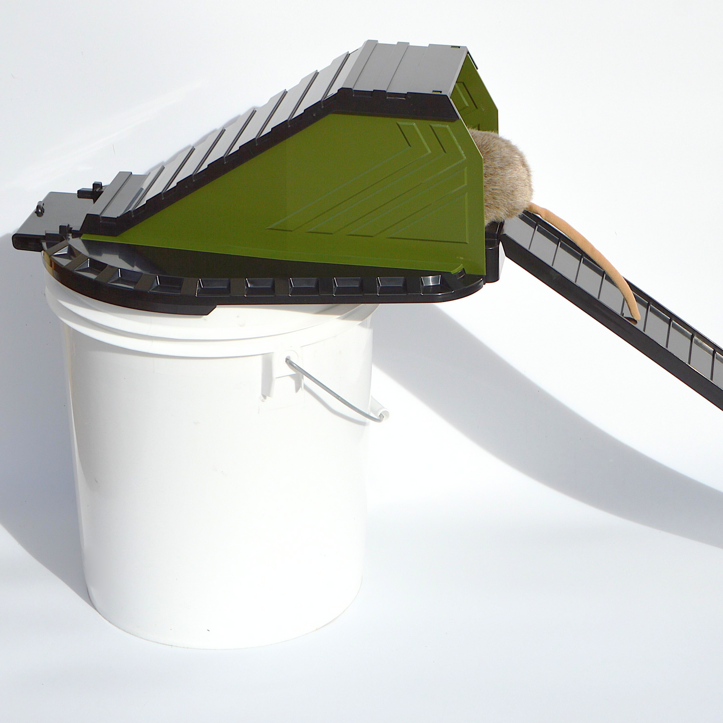 Bucket Lid Trap by Vulcan – Multi-Catch, Humane or Lethal Rodent Trap for Rats, Squirrels, Chipmunks and Mid-Sized Rodents (Not a Mouse Trap)