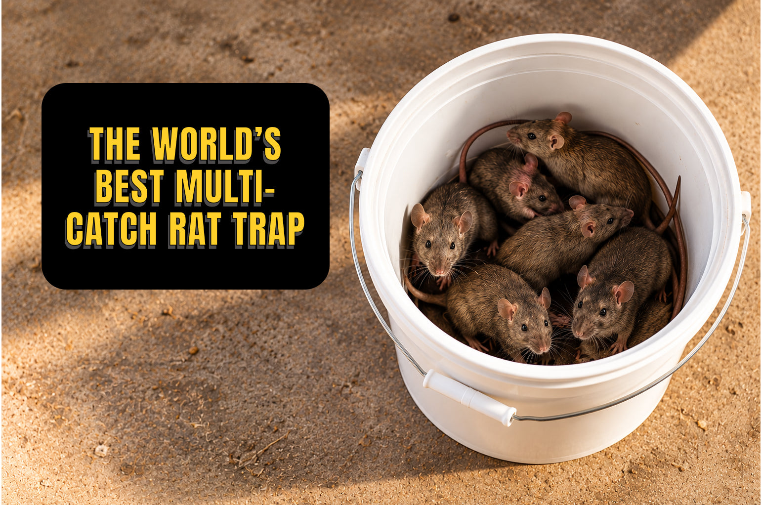 The Vulcan: Bucket Lid Trap for Rats, Squirrels, Chipmunks, and Other Mid-Sized Rodents