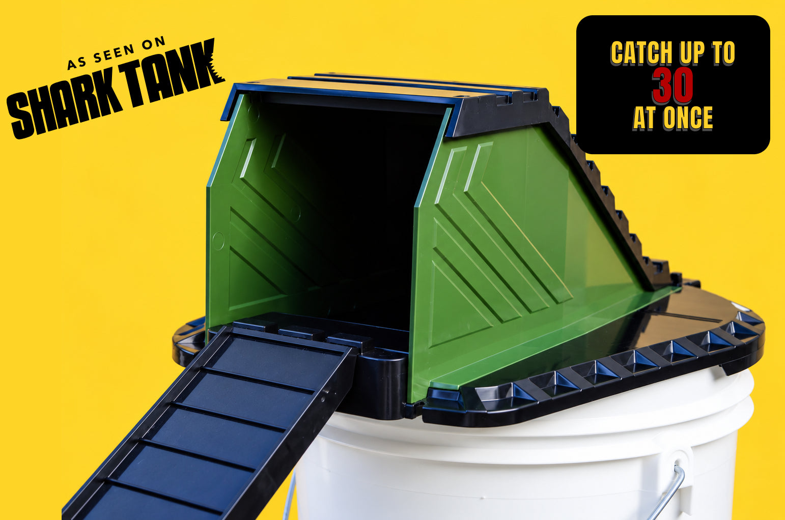 The Vulcan: Bucket Lid Trap for Rats, Squirrels, Chipmunks, and Other Mid-Sized Rodents