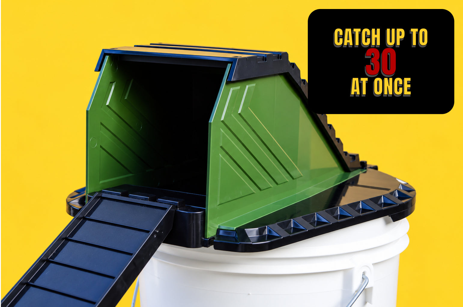 The Vulcan: Bucket Lid Trap for Rats, Squirrels, Chipmunks, and Other Mid-Sized Rodents